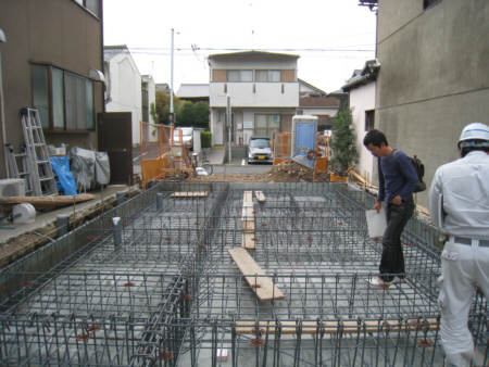 京都市ＫＴ邸基礎配筋検査